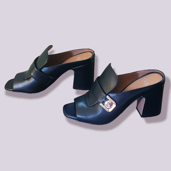 Franko Sarto Open Toe Mules - Black - 7M - Picture 9 of 10